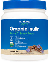 Nutricost Organic Inulin Powder 454g front view
