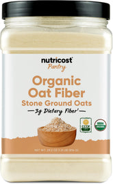 Nutricost Organic Oat Fiber 930g front view