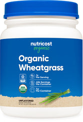Nutricost Organic Wheatgrass Powder front view packaging