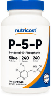 Nutricost P5P Vitamin B6 Supplement 50mg bottle front view