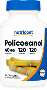 Nutricost Policosanol Capsules 120 Count bottle front view