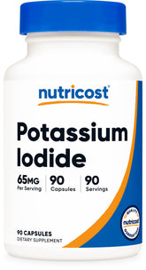 Nutricost Potassium Iodide Capsules 65mg front view