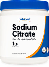Nutricost Sodium Citrate 1 LB front view
