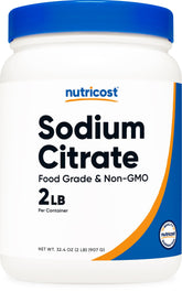 Nutricost Sodium Citrate 2 LBS front view