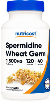 Nutricost Spermidine Wheat Germ 120 Capsules front view