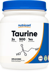 Nutricost Taurine Powder 1000g front view
