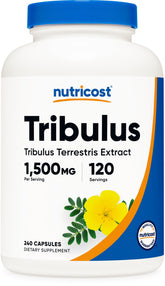 Nutricost Tribulus Terrestris 240 capsules bottle front view