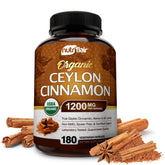 NutriFlair Ceylon Cinnamon 180 capsules front view