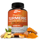 NutriFlair Turmeric Curcumin capsules front view