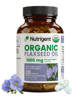 Nutrigent Flaxseed Oil Capsules 500mg front view