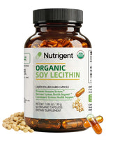 Nutrigent Organic Soy Lecithin Liquid Capsules front view