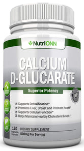 NutriONN Calcium D-Glucarate 500mg capsules front view