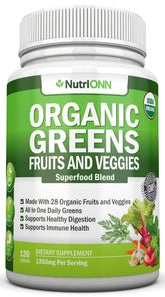 NutriONN Organic Superfood Blend front view packaging