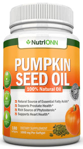 NutriONN Pumpkin Seed Oil Capsules front view