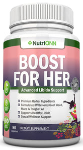 NutriONN support For Her herbal supplement front view