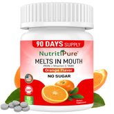 NutritiPure Iron Supplement 50g front view with orange flavour