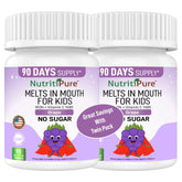 NutritiPure Iron Tablets for Kids Grape Flavour front view