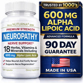 Nuturna Alpha Lipoic Acid 600mg supplement front view