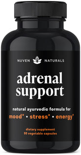 Nuven Naturals Adrenal Support Supplement 59g front view