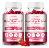 Oakevlp Alpha Lipoic Acid Gummies front view with strawberry flavour