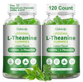 Oakevlp Liposomal L-Theanine Gummies front view with packaging
