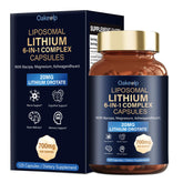 Oakevlp Lithium Orotate supplement capsule bottle front view