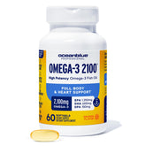 Oceanblue Professional Omega-3 2100 fish oil softgels front view