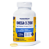Oceanblue Professional Omega-3 2100 softgels front view with packaging