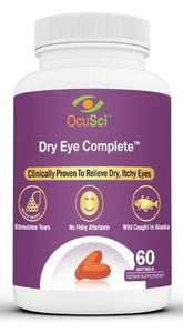 OcuSci Omega-3 Fish Oil Capsules front view