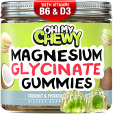 OH MY CHEWY Magnesium Glycinate Gummies front view packaging