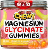 OH MY CHEWY Magnesium Glycinate Gummies front view with packaging