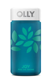 OLLIE Joy Jar frosted glass bottle front view
