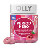 OLLY Period Hero Gummies Cran-Raspberry flavour front view