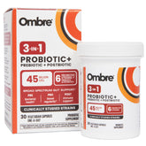 Ombre 3-in-1 Probiotic Supplement bottle front view