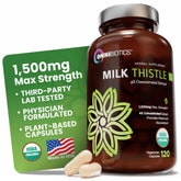 OmniBiotics Milk Thistle 1500mg Organic Capsules front view