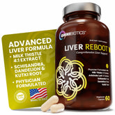 OmniBiotics Milk Thistle Supplement front view with 60 capsules