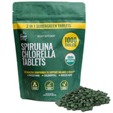 On Target Living Chlorella Spirulina Tablets front view