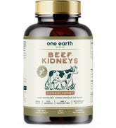 One Earth Health Beef Kidney Supplement 3000mg 6 capsules front view