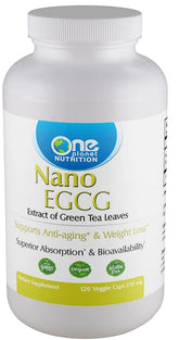 One Planet Nutrition Nano EGCG Green Tea Extract 250 mg Veggie Capsules front view