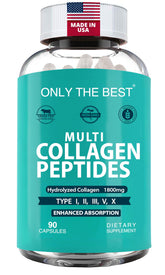 Only The Best Collagen Capsules front view with packaging