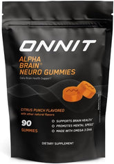 ONNIT Alpha Brain Neuro Gummies front view packaging