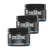 ONNIT Creatine Monohydrate Powder three tubs front view