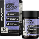 ONNIT New MOOD Occasional Stress Support Supplement 30 count bottle front view