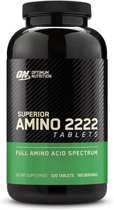 Optimum Nutrition Amino 2222 tablets front view with packaging