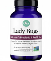 Ora Organic Lady Bugs Prebiotic Capsules front view