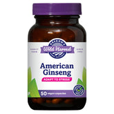 Oregon's Wild Harvest American Ginseng Capsules front view