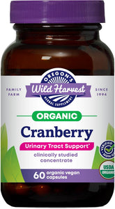 Oregon's Wild Harvest Cranberry PACran 60 Capsules front view