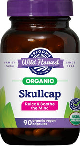 Oregon's Wild Harvest Organic Skullcap Tops 172g capsules front view
