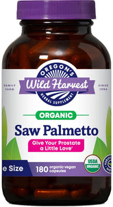 Oregon's Wild Harvest Saw Palmetto Berry Capsules front view