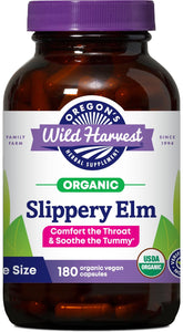 Oregon's Wild Harvest Slippery Elm Capsules bottle front view